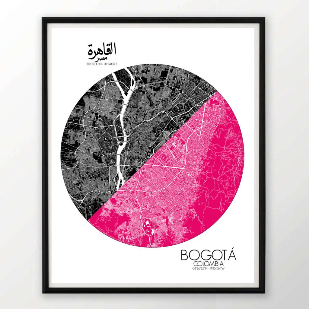 Mapa del Cairo Bogota Love Map mapospheres