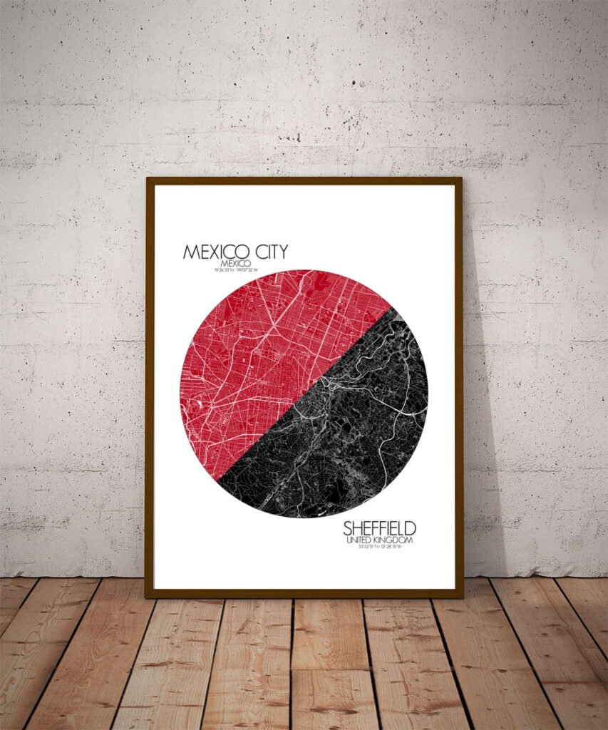 Poster of Mexico Sheffield | Love Map