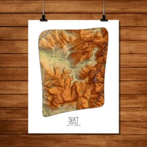 Poster of Sixt France | Elevation map