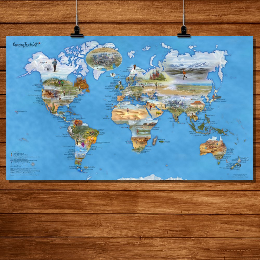 Running Trail Map mapospheres