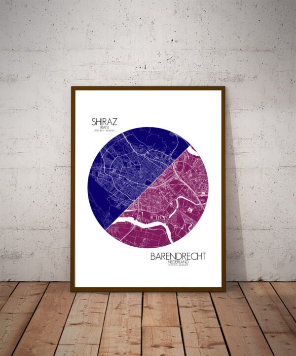 Poster de Shiraz Barendrecht | Mapa de Amor